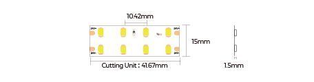 LED стрічка COLORS 192-2835-24V-IP20 18.9W 2930Lm 5000K 5м (D8192-24V-15mm-DW) D8192-24V-15mm-DW фото