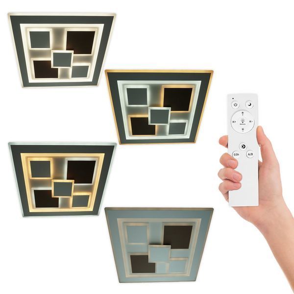 LED светильник smart OXFORD VIOLUX квадрат 110W (коричневый) 220435 фото