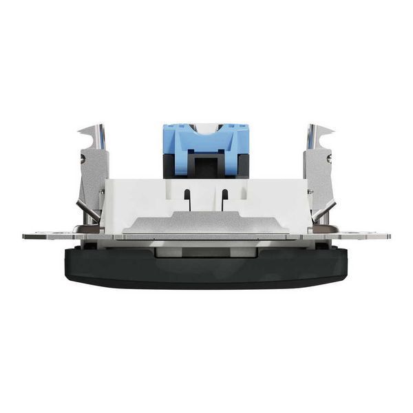 Розетка компьютерная одинарная RJ45 категория 6 UTP Черный Sedna Design SDD114461 фото