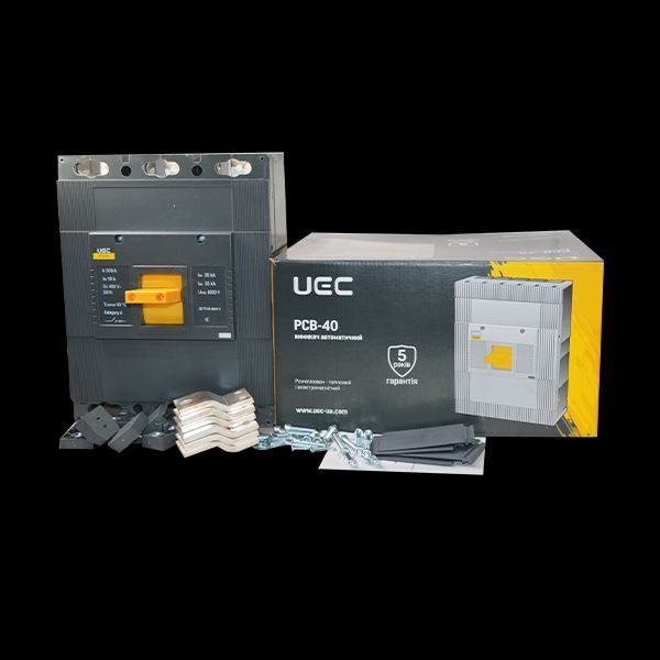 Автоматичний вимикач PCB40 3Р 500А 35кА UEC MCCB-PCB-40-3-0500 фото