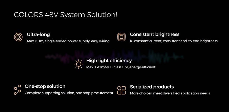 LED стрічка COLORS 80-2835-48V-IP67 5.8W 572Lm 4000K 20м (D880-48V-10mm-IP67-NW_20) D880-48V-10mm-IP67-NW_20 фото