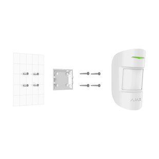 Кріпильна панель Ajax SmartBracket для MotionProtect, CombiProtect White 00000004966 фото