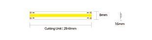 LED лента COLORS COB-24V-IP20 10W 900Lm 3000K 5м (DF10-24V-8mm-WW) DF10-24V-8mm-WW фото