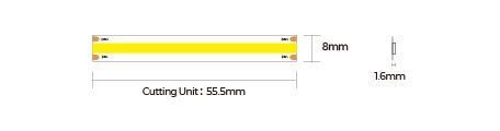 LED стрічка COLORS COB-24V-IP20 10W 790Lm 2700K 5м (DF8-24V-8mm-SW) DF8-24V-8mm-SW фото