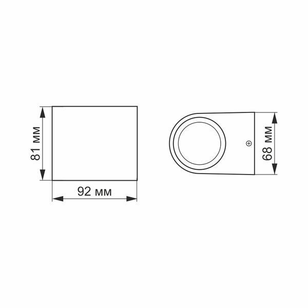 LED Светильник архитектурный AR031 IP54 VIDEX 3W 2700K 26538 фото