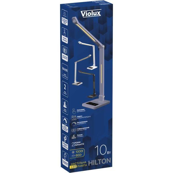 Світильник настільний LED HILTON 10W 3000-6500К чорний Violux 530104 фото