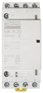 Модульний контактор MK-N 4P 20A 2NO2NC 220V A0040030029 фото