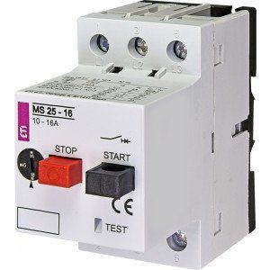 Автоматический выключатель защиты двигателя MS25-16 (10&ndash;16 А), ETI 4600110 фото