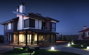 Світильник садово-парковий SFERA 200мм білий 20W Е27 Violux 500120 фото