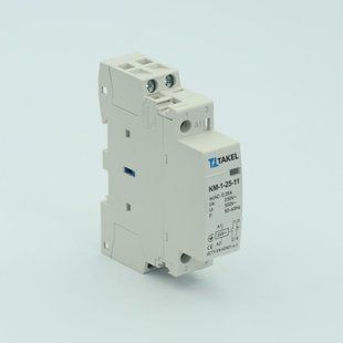 Контактор модульний КМ-1-25-11 25А 1NO+1NC 24В AC TAKEL 507928 фото