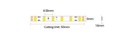 LED лента COLORS 120-2835-24V-IP20 8.4W 770Lm 6000K 5м (D8120-24V-5mm-W9) D8120-24V-5mm-W9 фото