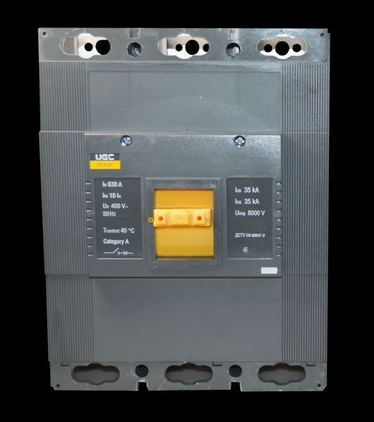 Автоматический выключатель PCB40 3Р 630А 35кА UEC MCCB-PCB-40-3-0630 фото