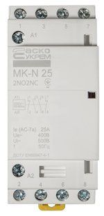 Модульний контактор MK-N 4P 25A 2NO2NC 220V A0040030030 фото