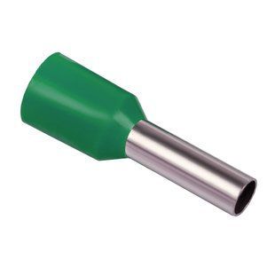 Втулочный наконечник НВ 1x2,5/8 с изоляцией, зеленый (100 шт./уп.) Tema Tools ТТ04618-5 фото