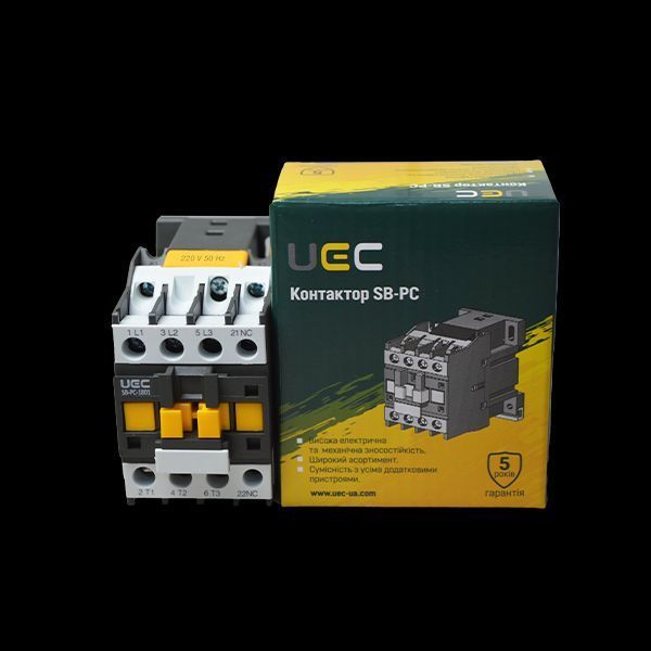 Контактор SB-РC-018 18А 220В/АС3 1р (НЗ) UEC PC1-SB-018-220-01 фото