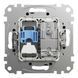 Розетка RJ45 категорія 6 UTP -TV Чорний Sedna Design SDD114469T фото 2