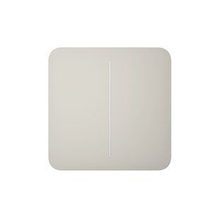 Кнопка для двоклавішного вимикача Ajax SoloButton (2-gang) Oyster 00000005116 фото
