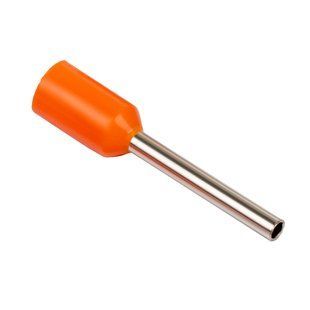 Втулочный наконечник НВ 1х0,5/10 с изоляцией, оранжевый (100 шт./уп.) Tema Tools ТТ04603 фото