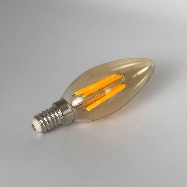 Лампа LED FILAMENT С37 6W E14 2200K VIOLUX 833022 фото