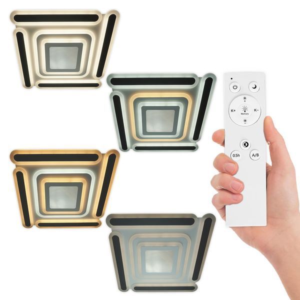 LED светильник smart MATRIX VIOLUX квадрат 120W (чорний) 220505 фото