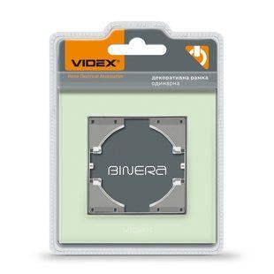 Рамка 1-на горизонтальна зелене скло VIDEX BINERA VF-BNFRG1H-GR фото