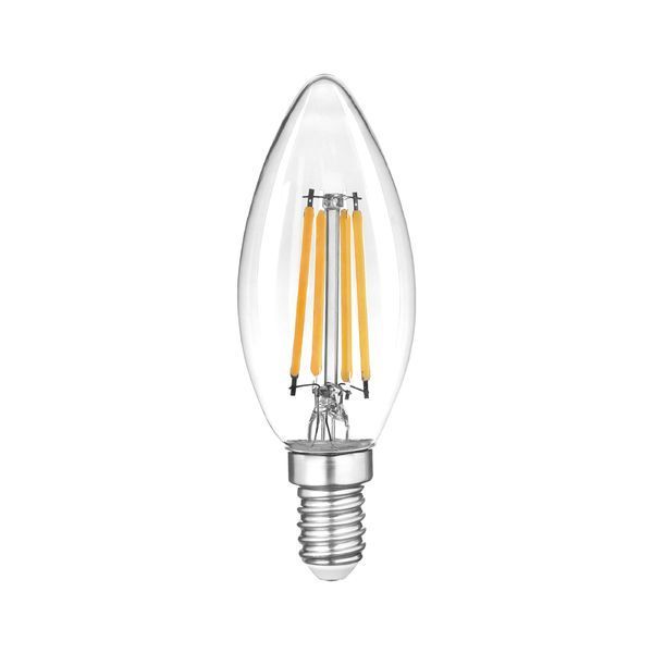 Лампа светодиодная FILAMENT С37 6W E14 3000K VIOLUX 833033 фото