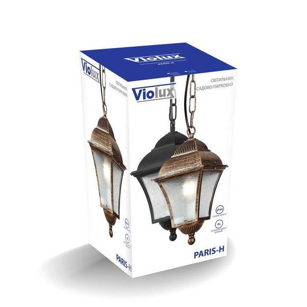 Светильник садово-парковый Violux Paris-H античная бронза 60W Е27 IP44 500080 фото
