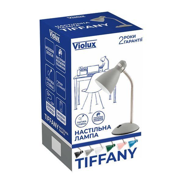 Светильник настольный TIFFANY Е27 белый Violux 510303 фото