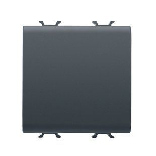 Проходной переключатель Chorusmart, 1 клавиша, 2 модуля, 1P 16AX, черный, GEWISS GW12071 фото
