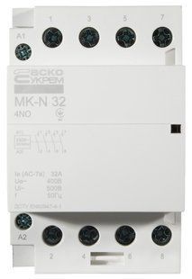 Модульний контактор MK-N 4P 32A 4NO 220V A0040030032 фото