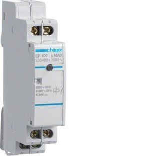 Электронное импульсное реле 1NO 16 А 230 В переменного тока IP20 Hager EP400 фото
