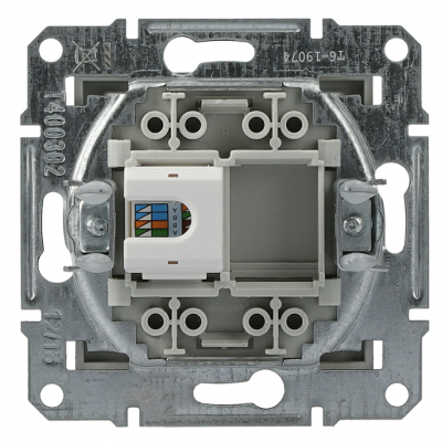 Компьютерная розетка 1. Rj45 cat.5e utp asfora bronze EPH4300169 фото