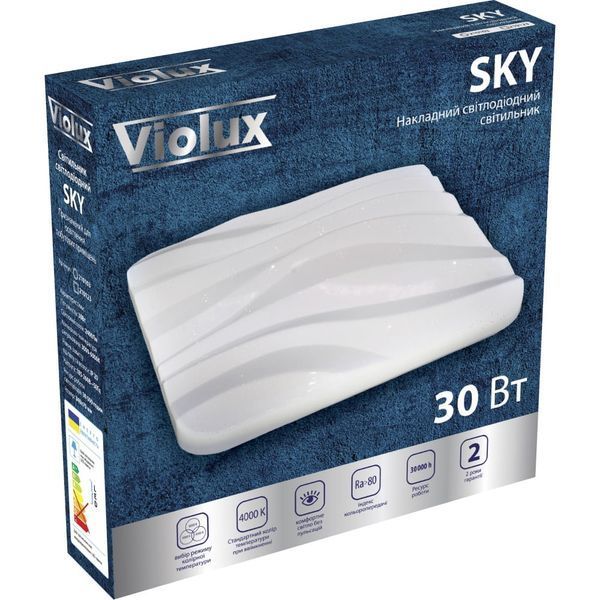 Светодиодный светильник smart SKY VIOLUX квадрат 30W 3000-6000K IP20 210123 фото