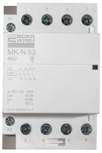 Модульний контактор MK-N 4P 63A 4NO 220V A0040030034 фото