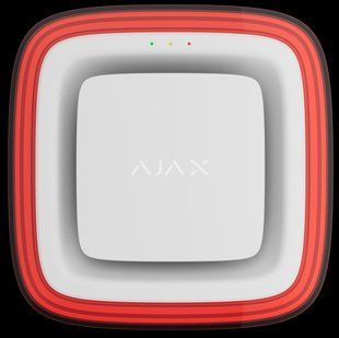 Бездротовий адресний пожежний оповіщувач світлозвуковий Ajax EN54 FireProtect (Sounder/VAD) Jeweller White (118599.279.WH1) 00000010618 фото