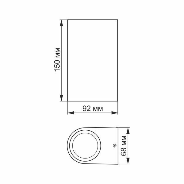 LED Светильник архитектурный AR032 IP54 VIDEX 6W 2700K 26539 фото