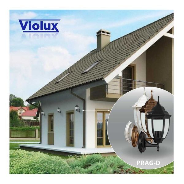 Світильник садово-парковий Violux Prag-D чорний 60W Е27 IP44 500020 фото