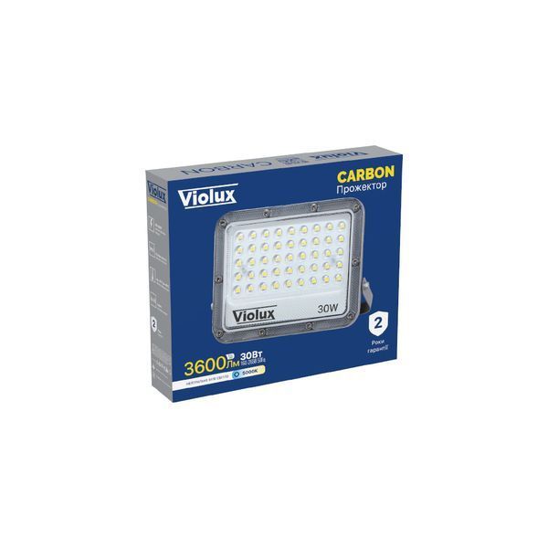 Прожектор Violux CARBON 30W 5000K 3600Lm IP65 400152 фото