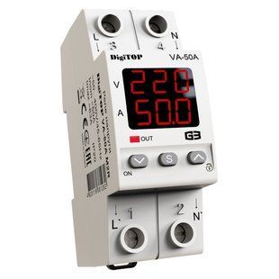 Реле напруги з контролем по струм VА-50A M2R 2m red VA50AM2R фото