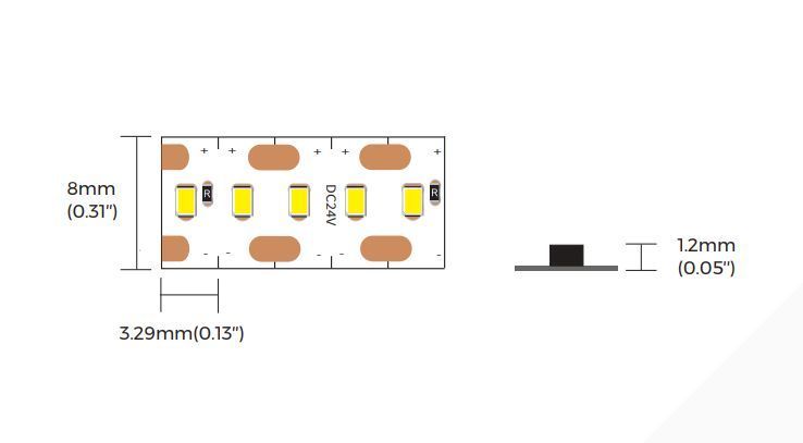 LED стрічка COLORS 240-2216-24V-IP20 14,4W 1930Lm 4000K 5м (C6240-24V-8mm-NW) C6240-24V-8mm-NW фото