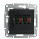 Розетка Аудіо Schneider Electric Asfora Антрацит EPH5700171 фото 1