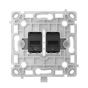 Механізм розетки Ajax OutletCore (LAN) Black (128846.165.BL) 00000010655 фото