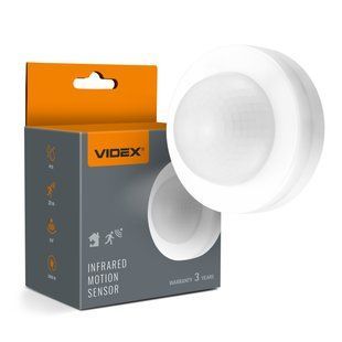 Потолочный датчик движения и освещенности VIDEX VL-SPC46W 360&deg; 220 В 2000 Вт IP20 инфракрасный, белый VL-SPC46W фото