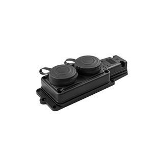 Колодка Violux каучук настенная 2-на без заземления с крышкой IP44 930700 фото