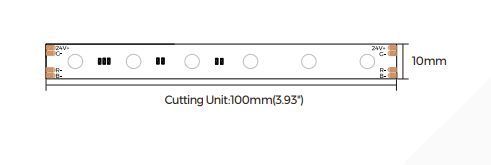 LED стрічка COLORS Chip-24V-IP20 9.6W 300Lm RGB 5м (PD60RGB-24V-10mm) PD60RGB-24V-10mm фото