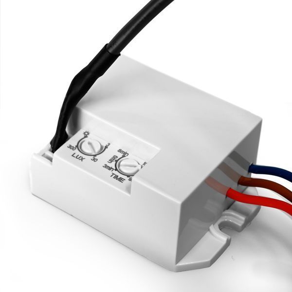 Датчик руху та освітленості накладний з виносним датчиком VIDEX VL-SPR24 220V 800W IP65 інфрачервоний білий VL-SPR24 фото