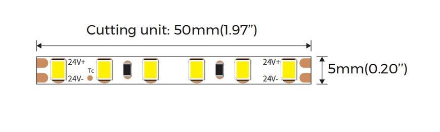 LED стрічка COLORS 60-5050-24V-IP20 14,4W 430Lm RGB 5м (DJ60RGB-24V-10mm) DJ60RGB-24V-10mm фото
