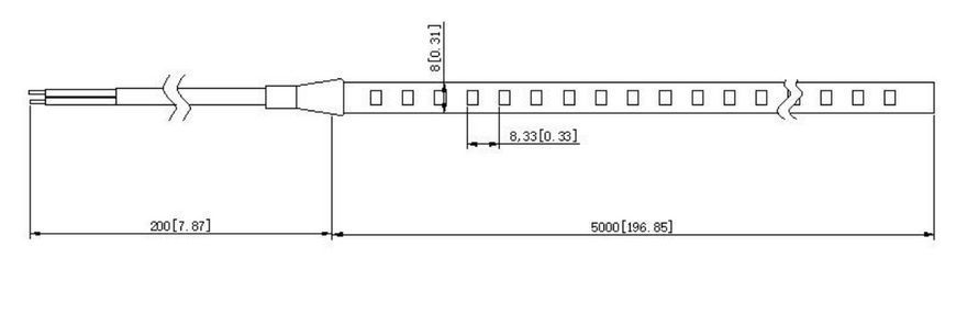 LED стрічка RISHANG 120-2835-24V-IP54 9.6W 4000K 5м (RV68C0TC-A-NW) RV68C0TC-A-NW фото