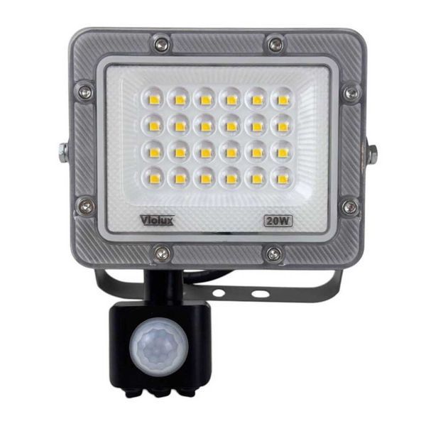 Прожектор Violux CARBON-S 20W 5000K 2000Lm 2000Lm IP65 с датч 400212 фото