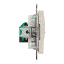 Одинарный разъем RJ45 категория 5E UTP, Sedna цвет бежевый SDD112451 фото